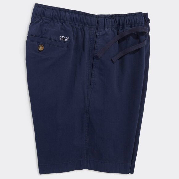 Vineyard Vines 7 Inch Pull-On Island Shorts Dark Blue - New - Picture 2 of 6
